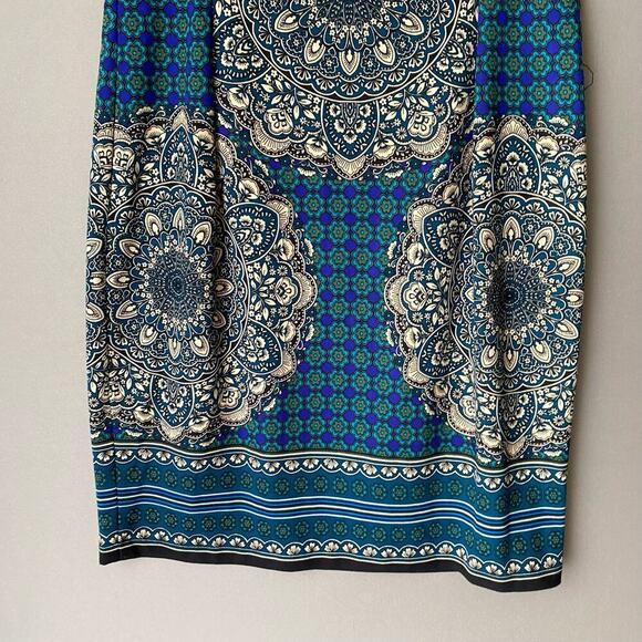 London times size 10 floral hippie, print‎ sheath career dress - Picture 8 of 8